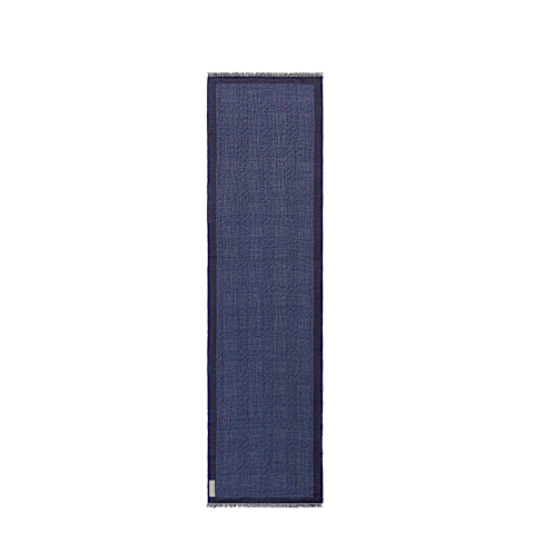 Agrandir {0}bleu marine 45&nbsp;x 180 cm &Eacute;tole  vue &agrave; plat arri&egrave;re