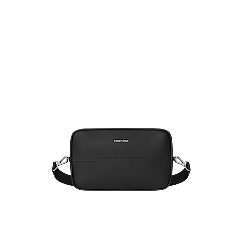 EnlargeChopard Heritage Calfskin Bag for men -    front view with shoulder strap