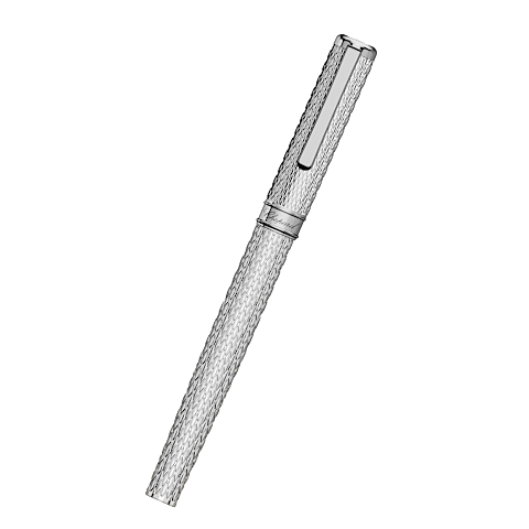 Enlarge {0}Chopard Silver-toned metal Classic rollerball pen  front view