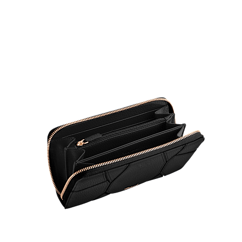 Enlarge {0}Chopard Diamond collection Grained Calfskin Small leather goods for women -  opened view
