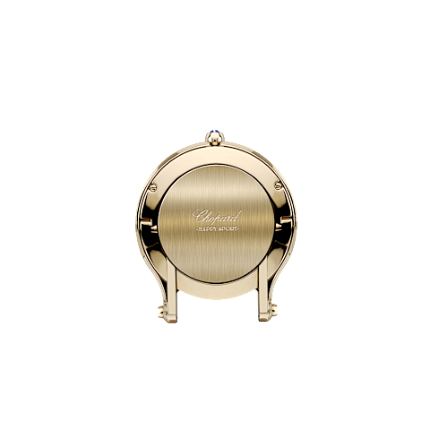 Vergr&ouml;&szlig;ern {0}Chopard Edelstahl - ros&eacute;gold-finish Tischuhr Happy Sport   R&uuml;ckansicht