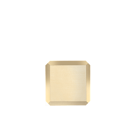 Enlarge {0}Chopard polished & brushed rose gold-toned metal Ice Cube table clock  side view