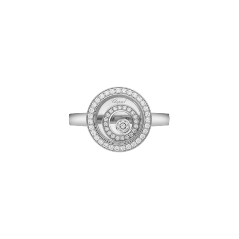 AmpliarChopard - Sortija Diamantes Happy Spirit @828230-1010  Vista frontal