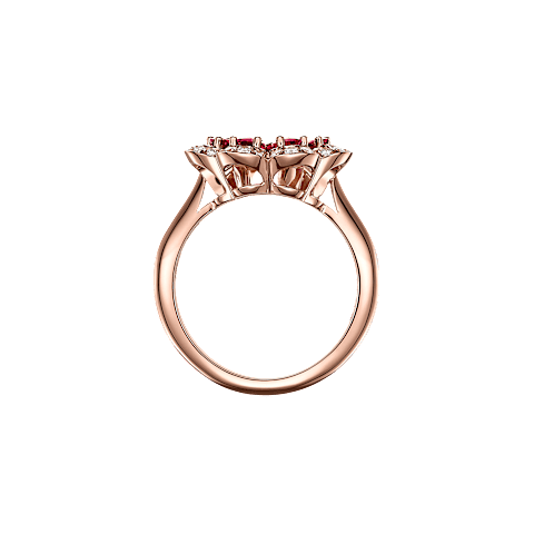 Enlarge {0}Chopard diamond Ring Precious Lace Mini-Frou-Frou @828347-5039   side view