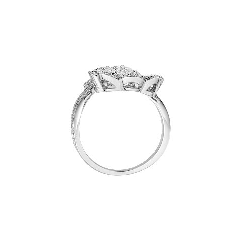 Enlarge {0}Chopard diamond Ring Precious Lace Vague @828349-1010   side view