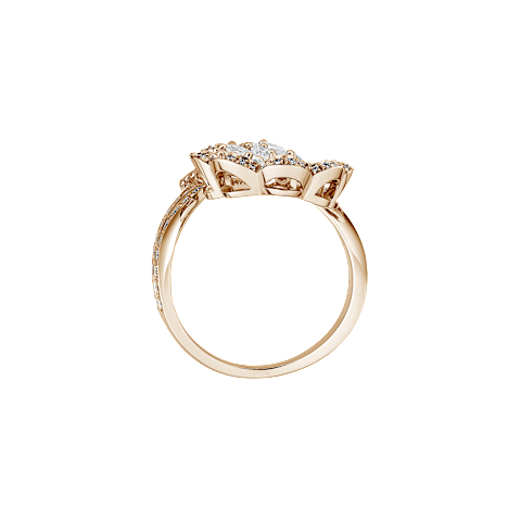 Enlarge {0}Chopard diamond Ring Precious Lace Vague @828349-5010   side view