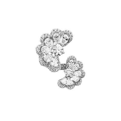 Enlarge {0}Chopard diamond Ring Precious Lace Nuage @828351-1010  front view