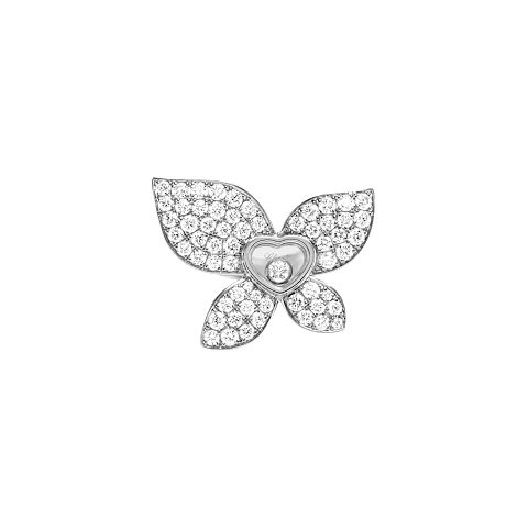 放大 {0}Chopard - 钻石 戒指 Happy Butterfly X Mariah Carey @828536-1010  正面视图
