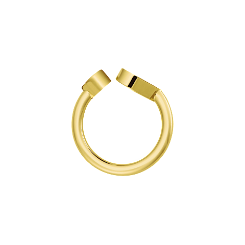 Enlarge {0}Chopard  Ring Happy Hearts @829482-0300   side view