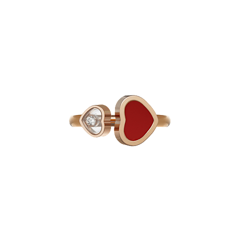 Enlarge {0}Chopard diamond Ring Happy Hearts @829482-5800  front view