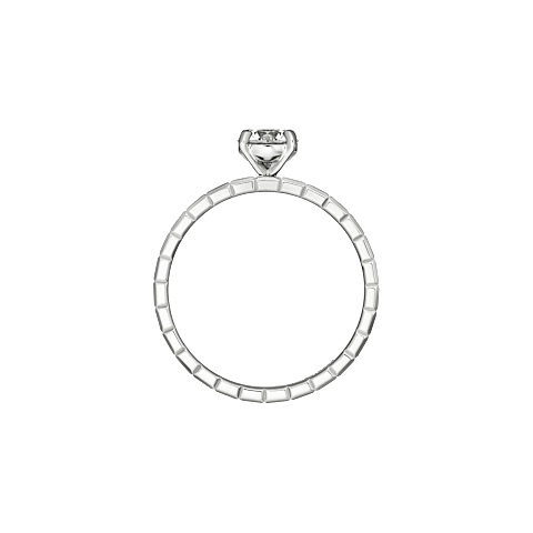 放大 {0}Chopard Diamond 戒指 Ice Cube @829762-9000 side view