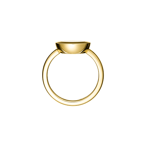 放大 {0}Chopard - 钻石 戒指 Happy Diamonds Icons @82A018-0000   侧面视图