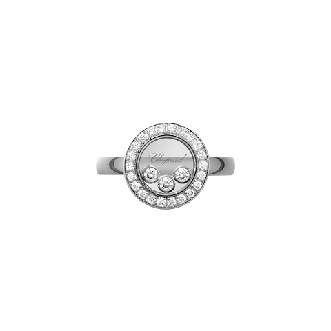 放大Chopard - 钻石 戒指 Happy Diamonds Icons @82A018-1200  正面视图
