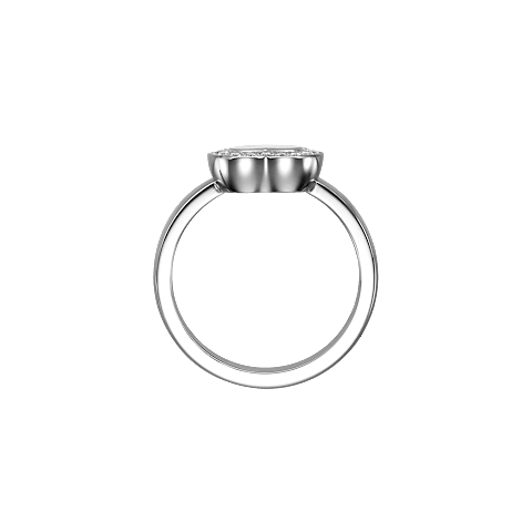 放大 {0}Chopard - 钻石 戒指 Happy Diamonds Icons @82A054-1200   侧面视图
