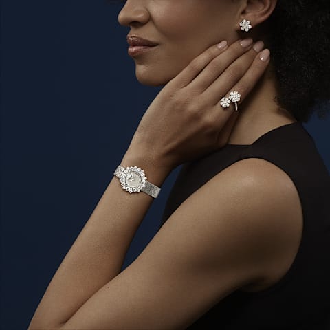 تكبير {0}Chopard - خاتم ألماس لور دو ديامون @82A065-1000    عرض عند الارتداء