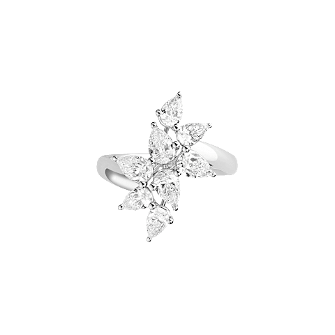 放大 {0}Chopard - 戒指 L'Heure du Diamant @82A072-1000  正面视图