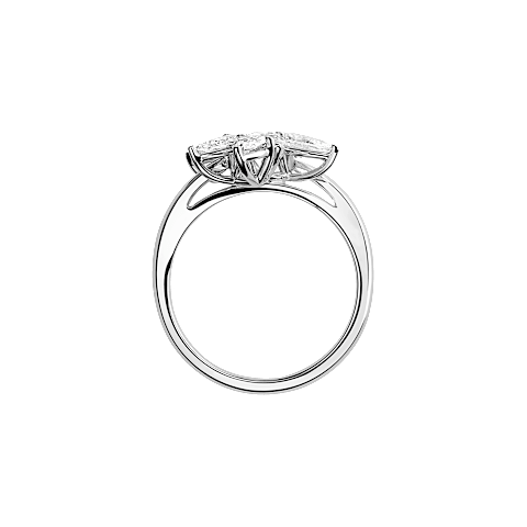 放大 {0}Chopard - 戒指 L'Heure du Diamant @82A072-1000   侧面视图