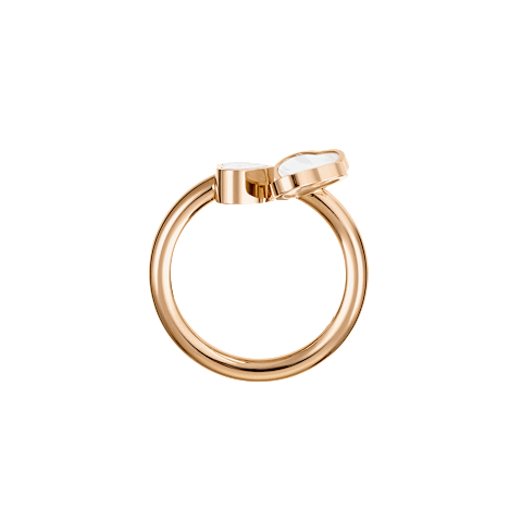 Enlarge {0}Chopard diamond Ring Happy Hearts Wings @82A083-5300   side view