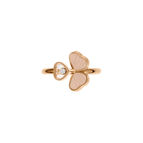放大 {0}Chopard - 钻石 戒指 Happy Hearts Wings @82A083-5700  正面视图