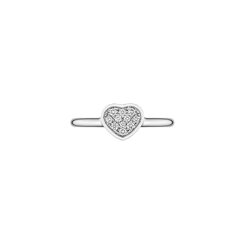 Ampliar {0}Chopard - Sortija Diamantes My Happy Hearts @82A086-1900  Vista frontal