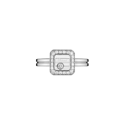 放大 {0}Chopard - 钻石 戒指 Happy Diamonds Icons @82A114-1200  正面视图