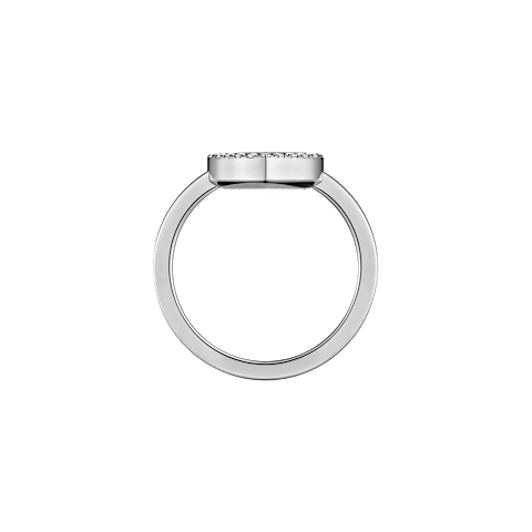 放大 Chopard - 戒指 Happy Diamonds Icons @82A192-1200   侧面视图