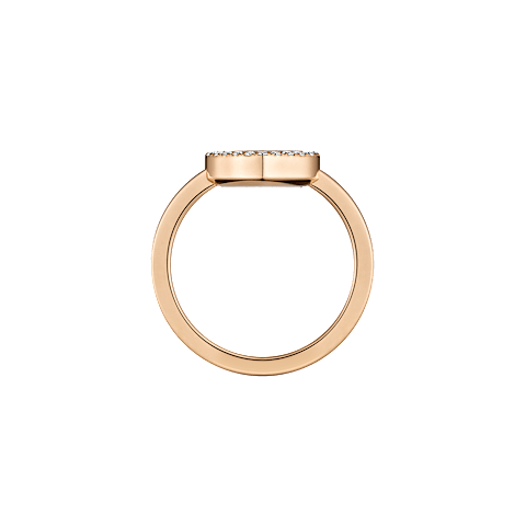 放大 Chopard - 戒指 Happy Diamonds Icons @82A192-5200   侧面视图
