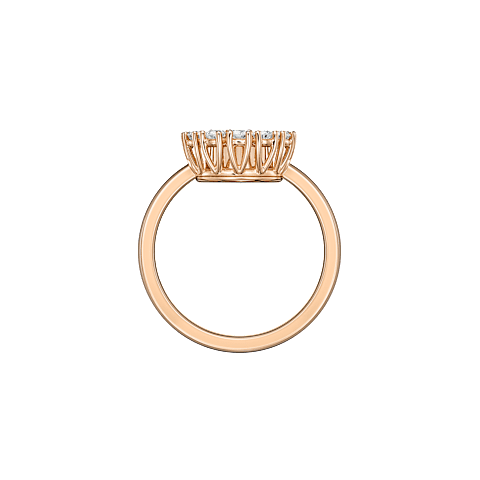 Enlarge {0}Chopard diamond Ring Happy Diamonds Icons Joaillerie @82A609-5000   side view