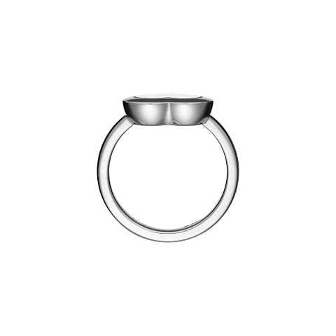 放大Chopard - 钻石 戒指 Happy Diamonds Icons @82A611-1000   侧面视图