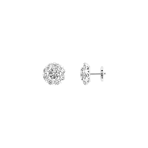 تكبير {0}Chopard - ألماس أقراط لور دو ديامون @83A092-1001  عرض أمامي وجانبي