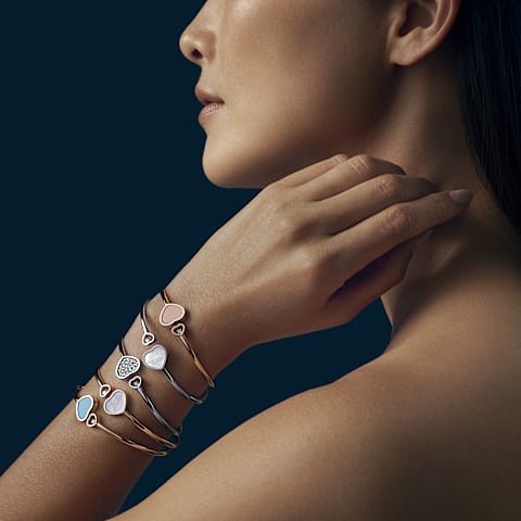 확대 {0}Chopard - 다이아몬드 브레이슬릿 해피 하트 @857482-1300      측면 뷰