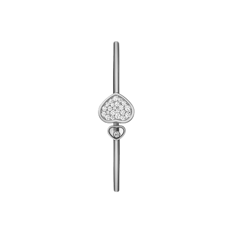 Enlarge {0}Chopard - Diamond Bracelet Happy Hearts @857482-1900      side view