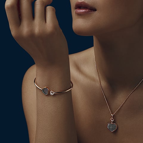 Увеличить {0}Chopard - Браслет с бриллиантами Happy Hearts @857482-5310      Вид сбоку
