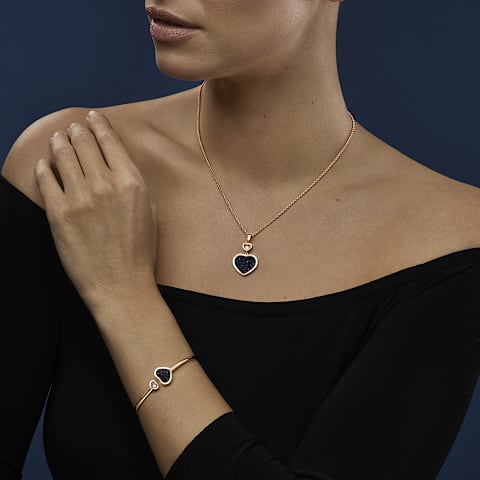 Vergr&ouml;&szlig;ern {0}Chopard - Diamant Armband Happy Hearts @857482-5510       Getragene Ansicht