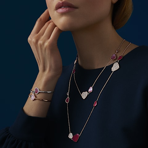 拡大 {0}Chopard - ダイヤモンド ブレスレット ハッピーハート @857482-5710      側面図