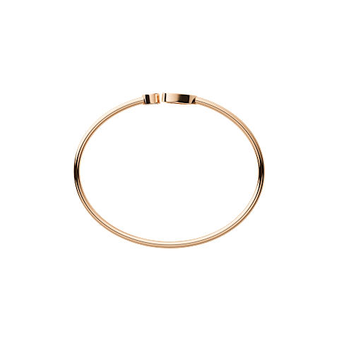 Enlarge {0}Chopard - Diamond Bracelet Happy Hearts @857482-5820   flat and open back view