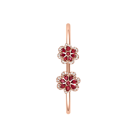Enlarge {0}Chopard - Diamond Bracelet Precious Lace Mini-Frou-Frou @858347-5007      side view