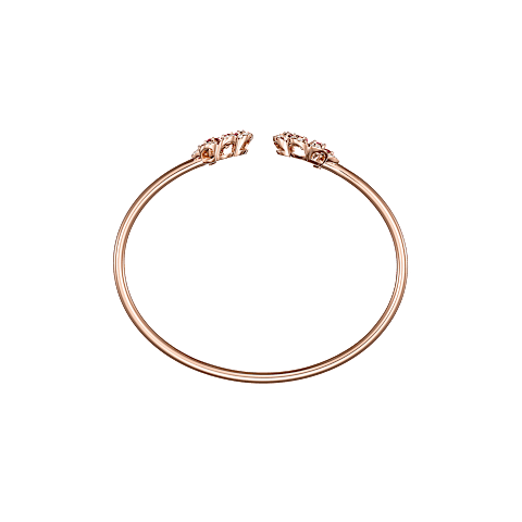 Enlarge {0}Chopard - Diamond Bracelet Precious Lace Mini-Frou-Frou @858347-5007   flat and open back view