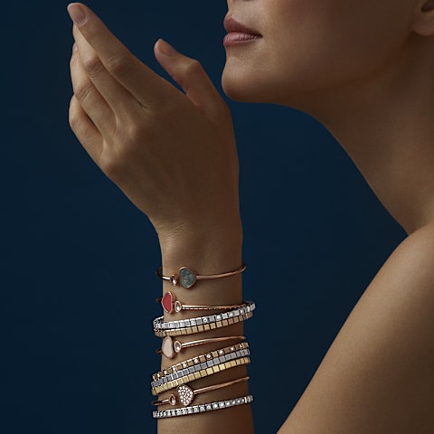 Enlarge {0}Chopard - Bracelet Ice Cube @858350-0001      side view