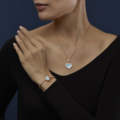 Vergr&ouml;&szlig;ern {0}Chopard - Diamant Armband Happy Hearts @85A074-5340      Seitenansicht