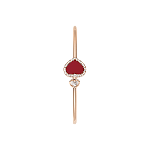 Agrandir {0}Chopard - Bracelet Diamant Happy Hearts @85A074-5800      Vue lat&eacute;rale