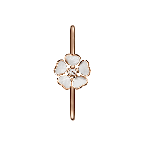 Enlarge {0}Chopard - Bracelet Happy Hearts Flowers @85A085-5300      side view