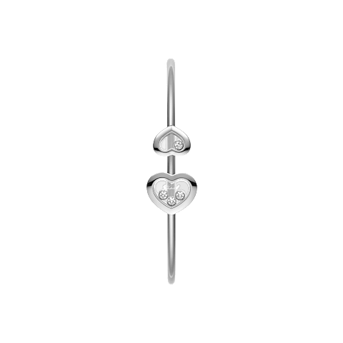 放大 {0}Chopard - 钻石 手链 Happy Diamonds Icons @85A614-1000      侧面视图