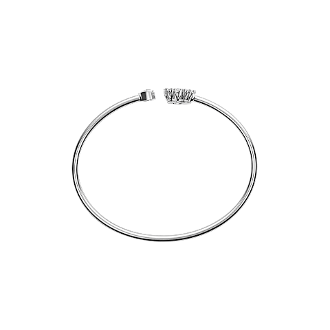 Enlarge {0}Chopard - Diamond Bracelet Happy Diamonds Icons Joaillerie @85A616-1000   flat and open back view