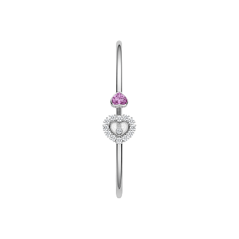 Enlarge {0}Chopard - Diamond Bracelet Happy Diamonds Icons Joaillerie @85A616-1200      side view