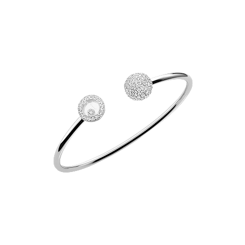 Agrandir {0}Chopard - Bracelet Diamant Happy Diamonds Planet @85A619-1900    Vue 3/4