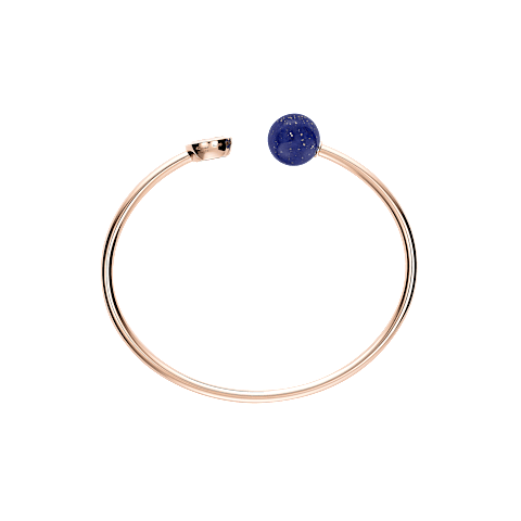 تكبير {0}Chopard - سوار ألماس هابي دايموندز بلانيت @85A619-5500   عرض خلفي مسطح ومفتوح