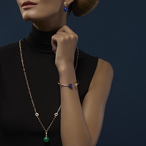 تكبير {0}Chopard - سوار ألماس هابي دايموندز بلانيت @85A619-5500       عرض عند الارتداء