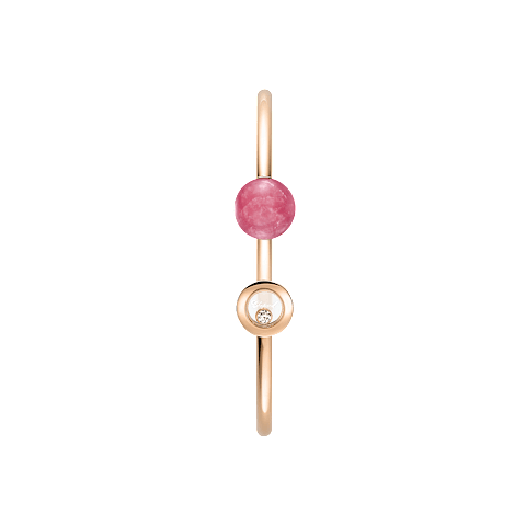 Enlarge {0}Chopard - Diamond Bracelet Happy Diamonds Planet @85A619-5700      side view