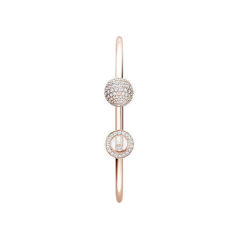 Agrandir {0}Chopard - Bracelet Diamant Happy Diamonds Planet @85A619-5900      Vue lat&eacute;rale